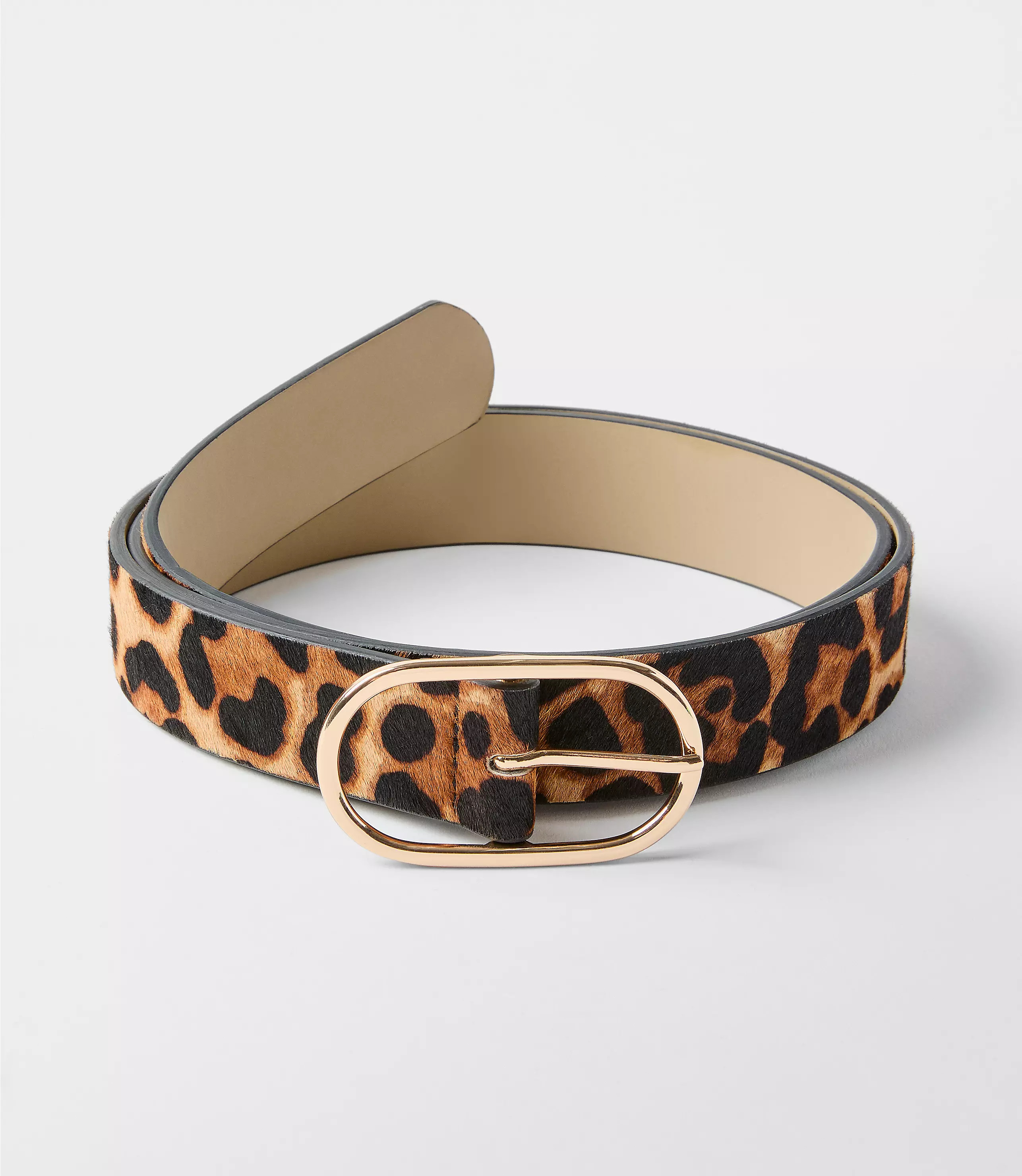 Leopard Print Haircalf Belt | LOFT