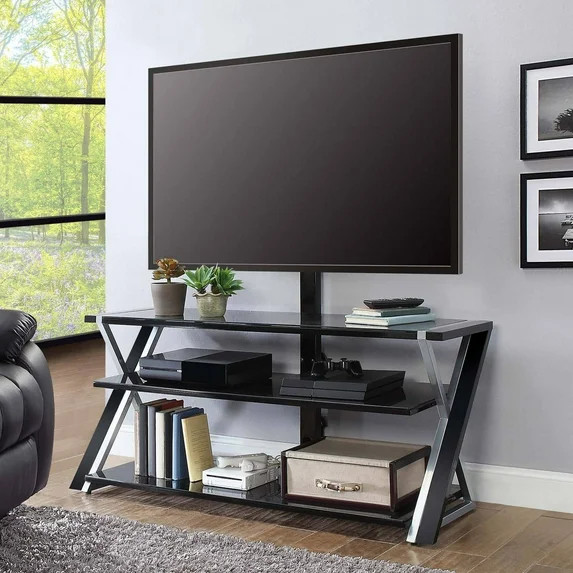 Whalen Xavier 3-in-1 Television Stand for TVs up to 70", Black | Walmart (US)