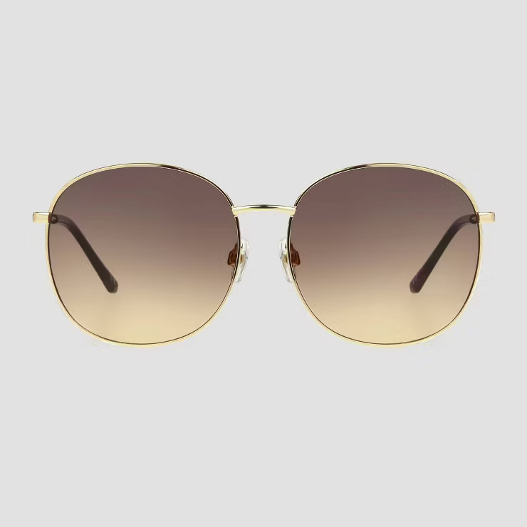 Women's Oversized Metal Round Sunglasses - Universal Thread™ Gold | Target