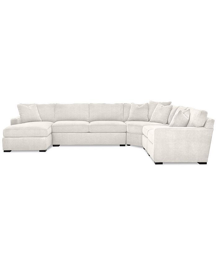 Furniture Radley 5-Piece Fabric Chaise Sectional Sofa, Created for Macy's & Reviews - Furniture -... | Macys (US)