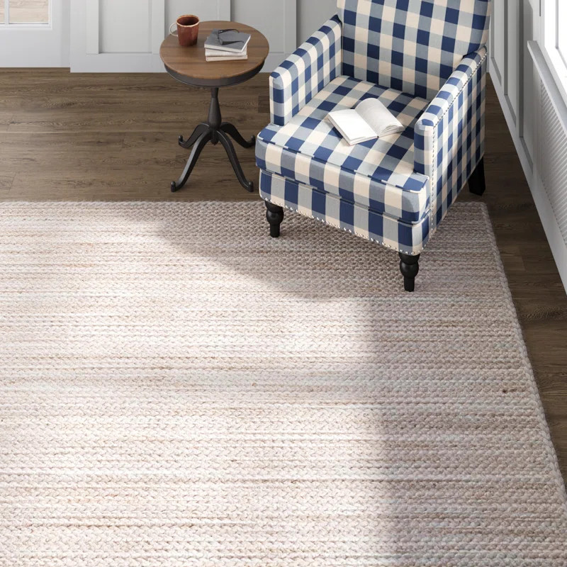 Malaysia Hand Braided Jute Off White Area Rug | Wayfair North America