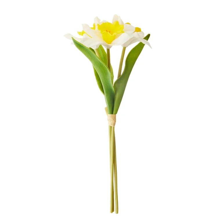 Easter Yellow & White Artificial Daffodil Decor, 12 in, by Way To Celebrate - Walmart.com | Walmart (US)