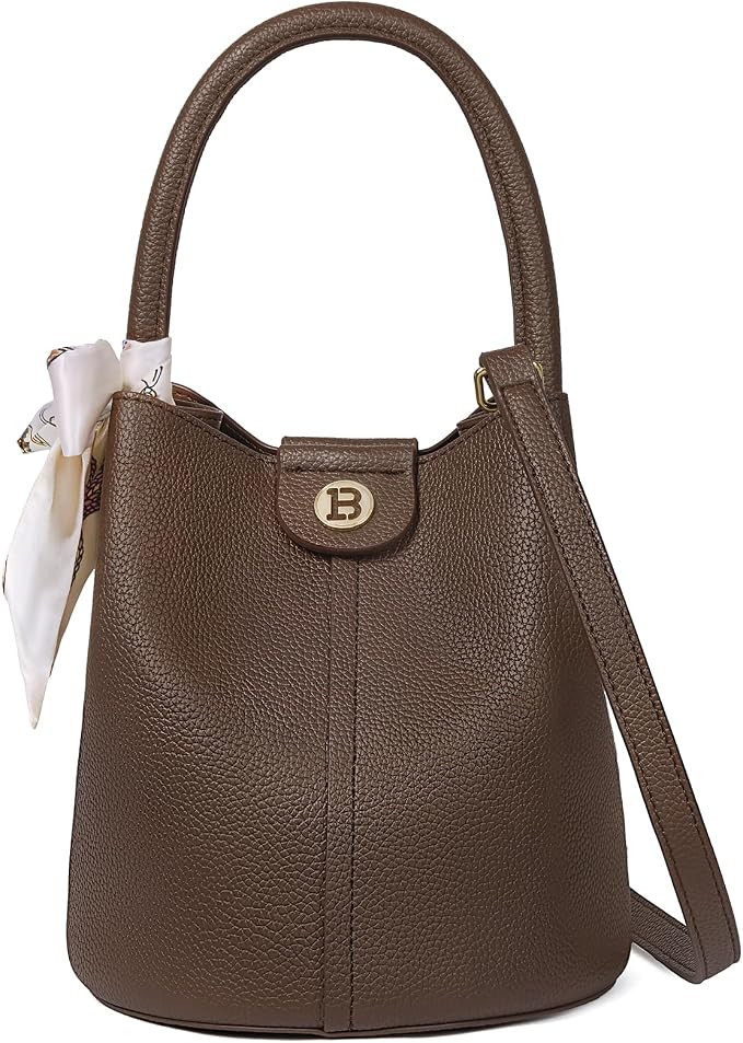 BOSTANTEN Small Crossbody Bags for Women Vegan Leather Purse Bucket bag | Amazon (US)