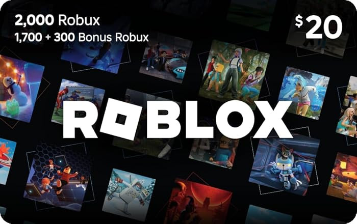 Roblox Digital Gift Card - 2,000 Robux [Includes Exclusive Virtual Item] [Digital Code] | Amazon (US)