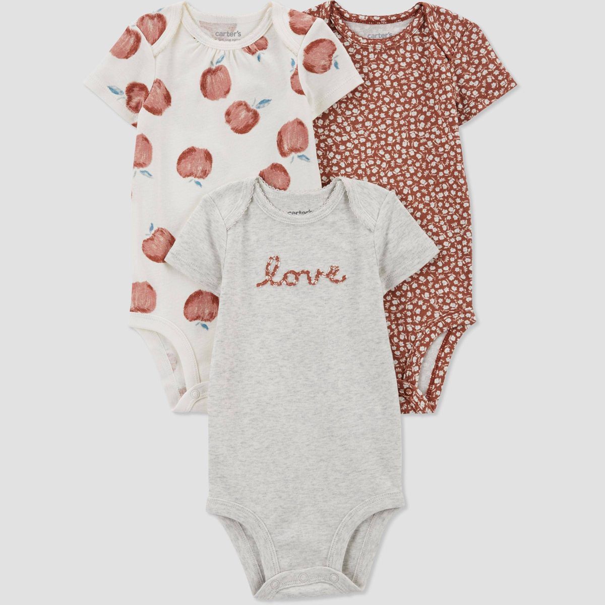 Carter's Just One You® Baby Girls' 3pk Short Sleeve Bodysuit | Target