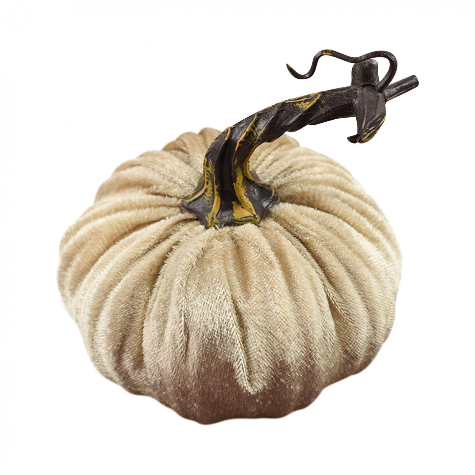Jovati Handmade Velvet Pumpkins Decor, Super Soft Stuffed Pumpkin, Durable Halloween Plush Pumpki... | Walmart (US)
