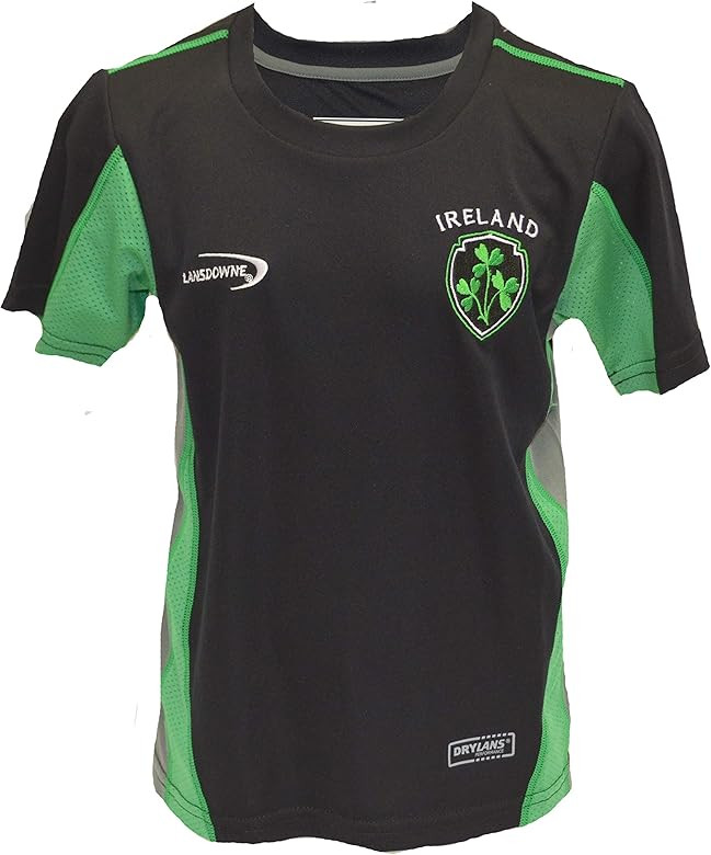 Lansdowne Black Ireland Shamrock Crest Kids Performance T-Shirt | Amazon (US)