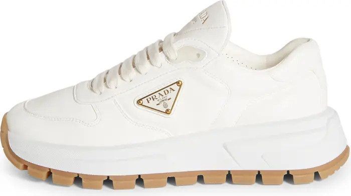 Triangle Logo Lace-Up Sneaker (Women) | Nordstrom