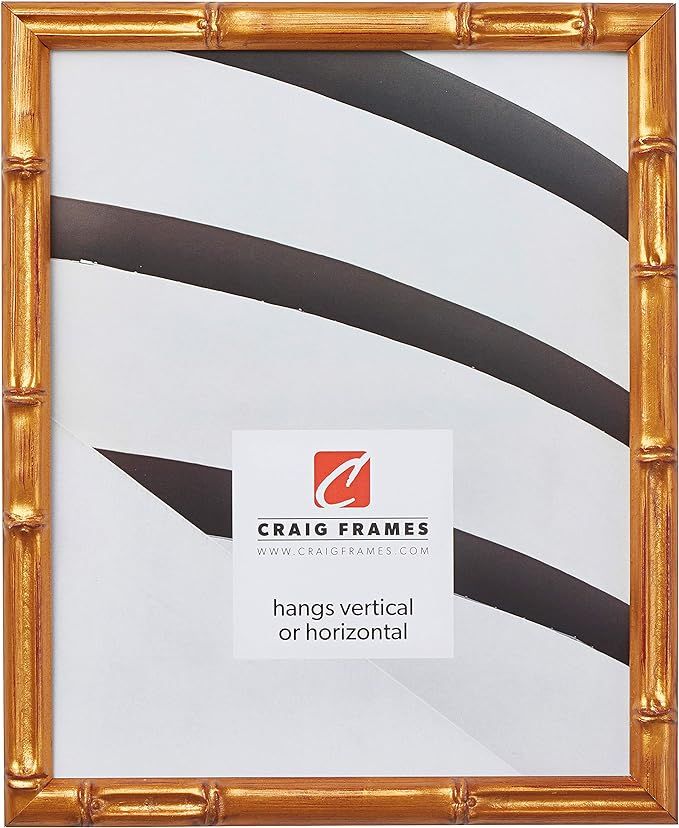 Craig Frames Vintage Gold Bamboo Composite Picture Frame, 11 by 17-Inch | Amazon (US)