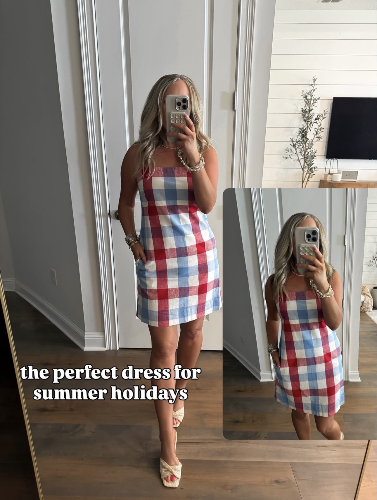 Perfect festive dress for Memorial Day or Fourth of July! Wearing size S.

Target new arrivals, spring style, summer fashion, red, white, blue, vacation outfits, bbq, 4th outfit, warm weather outfits, effortless style, breezy fabrics, lightweight outfits, chic vacation looks, poolside style, coastal fashion, travel wardrobe, getaway outfits, summer essentials, vacation ready, target style, target finds, what I wore, 2026 

 #LTKootd #LTKSeasonal #LTKTravel