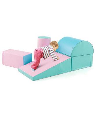 Gymax Toddler 5 PCS Climb & Crawl Activity Playset Soft Foam Block Play Structure - Macy's | Macy's