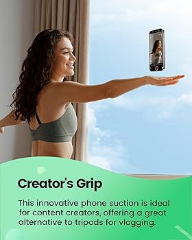 amBand Silicone Suction Phone Mount Trendy Stocking Stuffers for Women Mom, Detachable Sticky Hol... | Amazon (US)