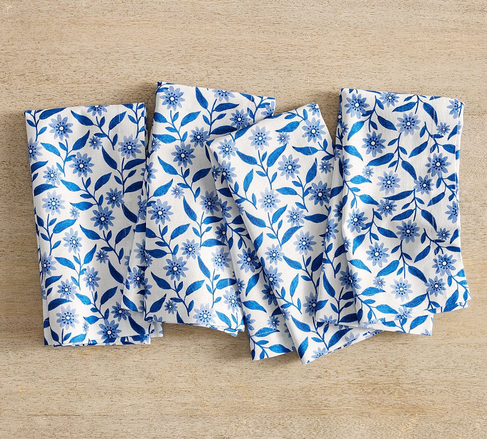 Mark D. Sikes Clementine Floral Napkins - Set of 4 | Pottery Barn (US)
