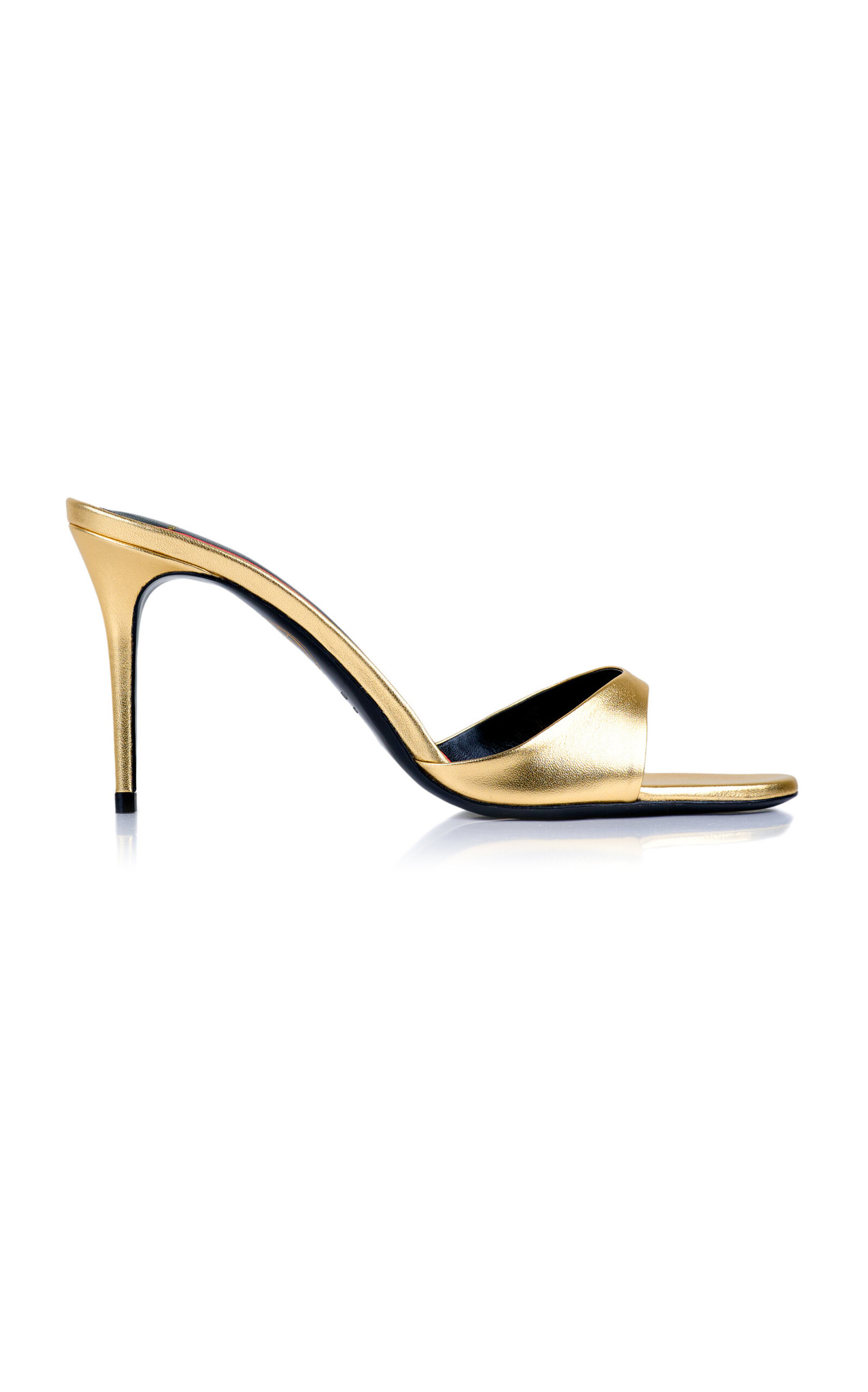 Exclusive 85mm Lidylle Metallic Leather Mules | Moda Operandi (Global)