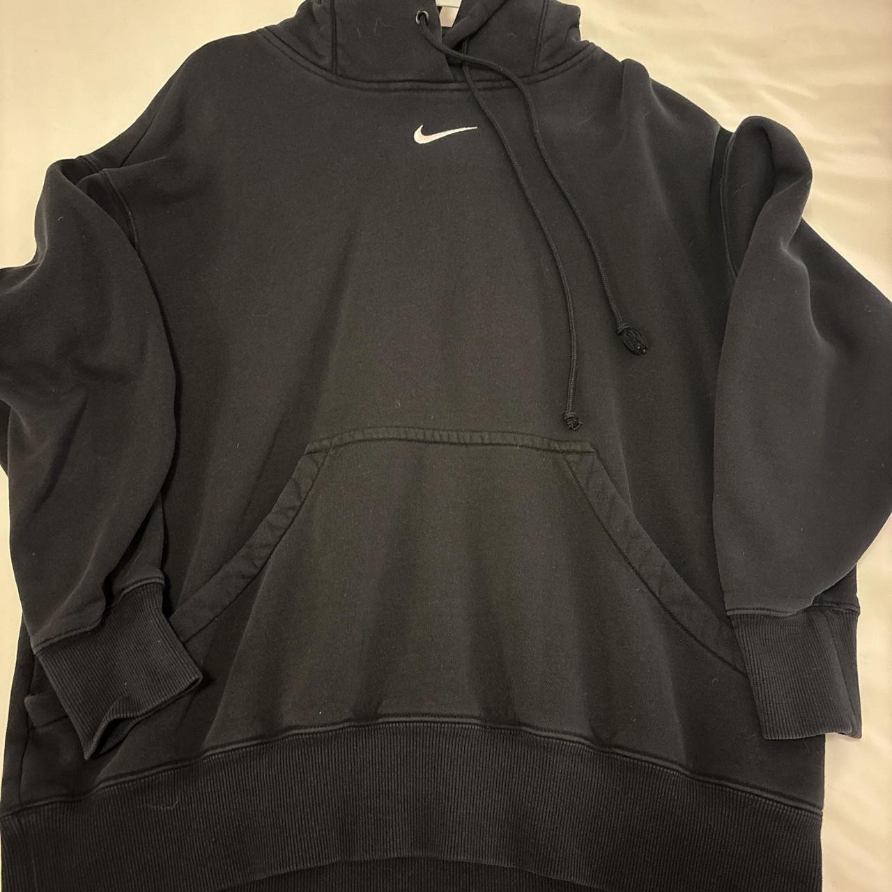 Nike Women's Hoodie - Black/Navy - M | Depop US