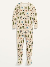 Unisex Printed Footed Pajama One-Piece for Toddler & Baby | Old Navy (US)