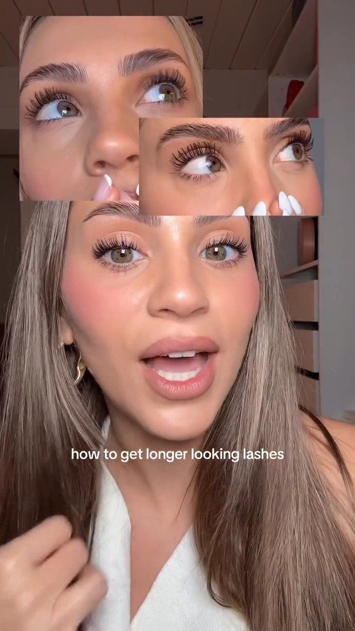 good mascara days start with longer looking lashes 💖 #lashserum @GrandeCosmetics  #grandepartner @sephora #makeuphack #longlashes