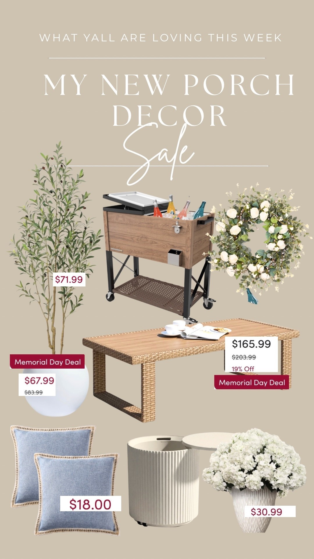 MEMORIAL DAY SALE and everything I bought for our porch refresh! ☀️

•
•

@wayfair #Wayfair #WayfairPartner #wishyouwerehere #outdoor @shop.ltk #liketkit #ad , outdoor patio furniture, summer porch decor, outdoor rugs