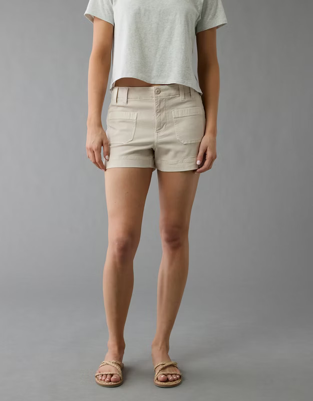 AE Stretch High-Waisted Relaxed Utility Short | American Eagle Outfitters (US & CA)