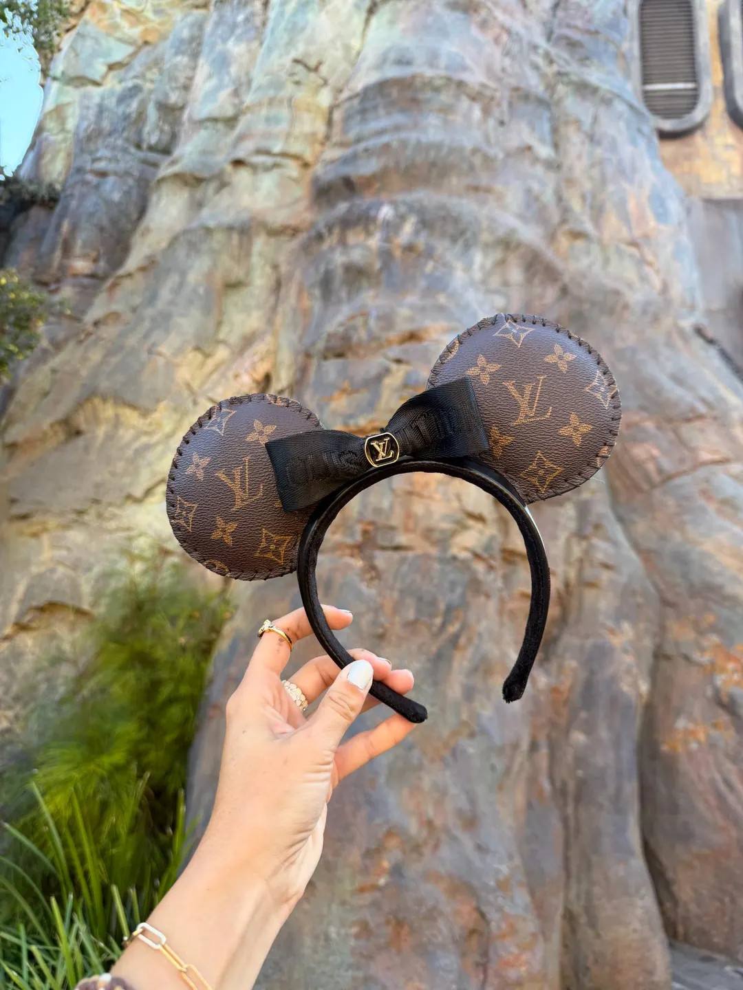 LV X Disney Mickey Ears | Disney Inspired Ears | Designer Disney Ears | Louis Vuitton - Etsy | Etsy (US)