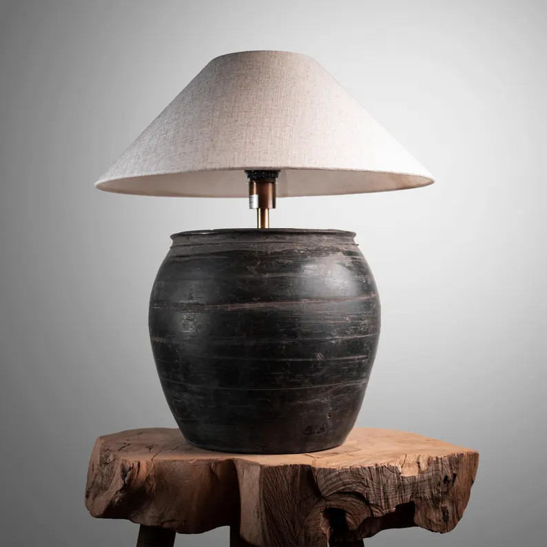 Rustic Pot Lamp | Etsy (US)