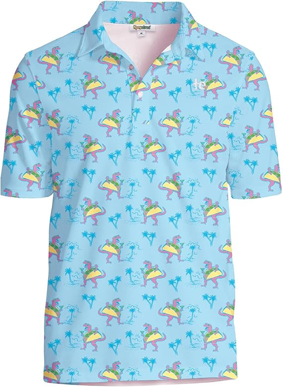 Tipsy Elves Golf Shirts for Men - Performance Athletic Fit Men's Golf Polo Shirts for Men w/Moist... | Amazon (US)