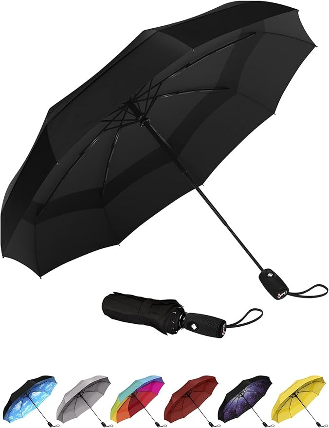 Repel Umbrella The Original Portable Travel Umbrella - Umbrellas for Rain Windproof, Strong Compa... | Amazon (US)