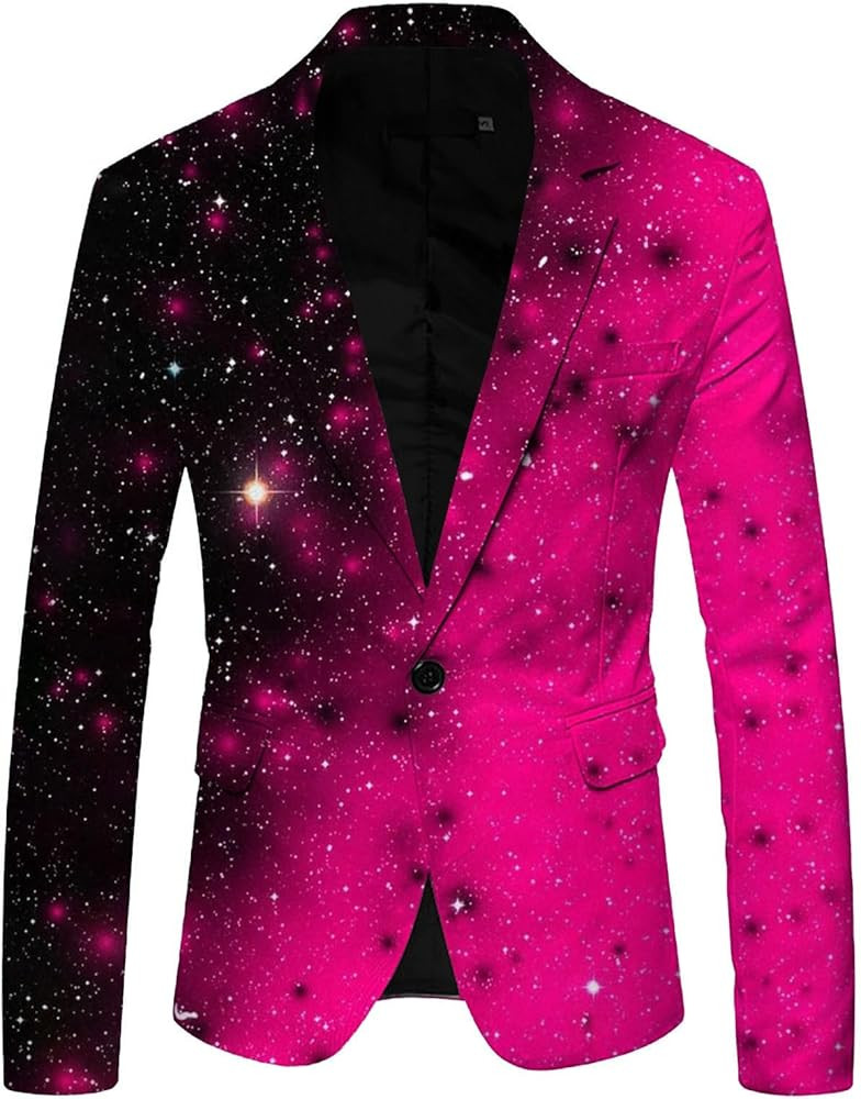 Mens Sequin Blazer Slim Fit Sequin Suit Jacket Sport Coat for Stage Performance Celebration | Amazon (US)