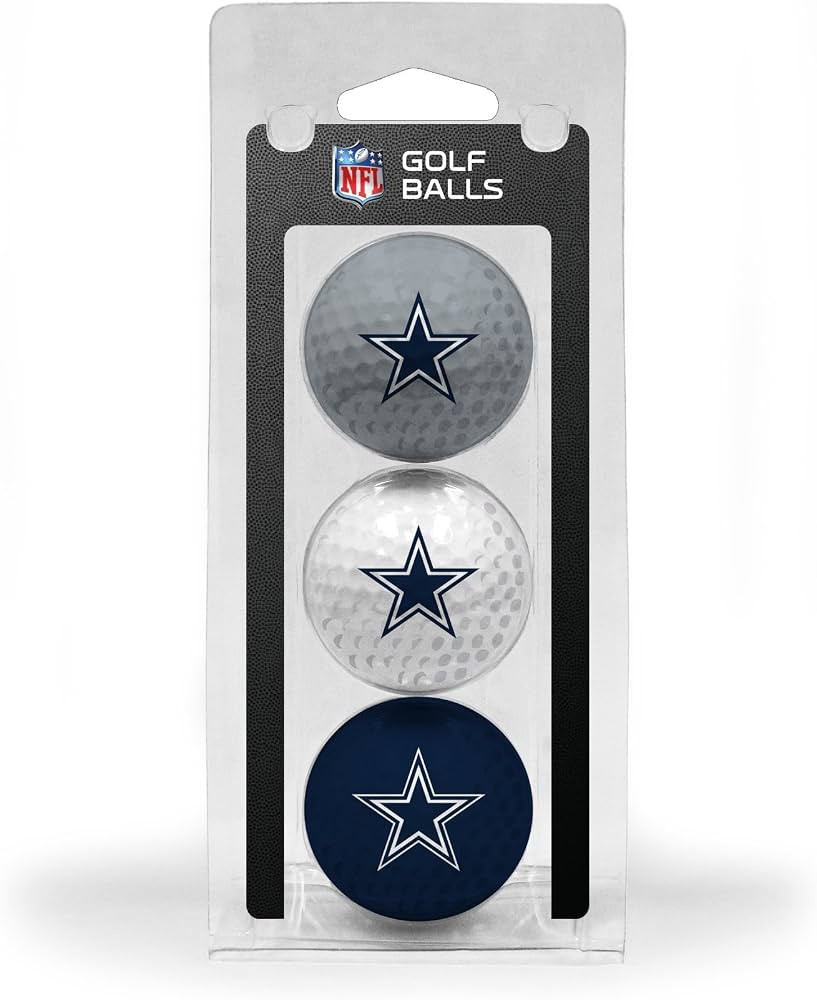 Team Golf NFL Regulation Size Golf Balls, 3 Pack, Full Color Durable Team Imprint | Amazon (US)