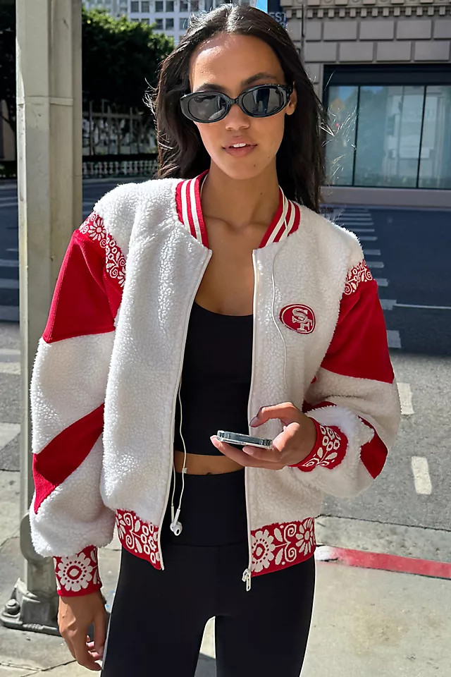The Wild Collective NFL Sherpa Fleece Jacket | Anthropologie (US)