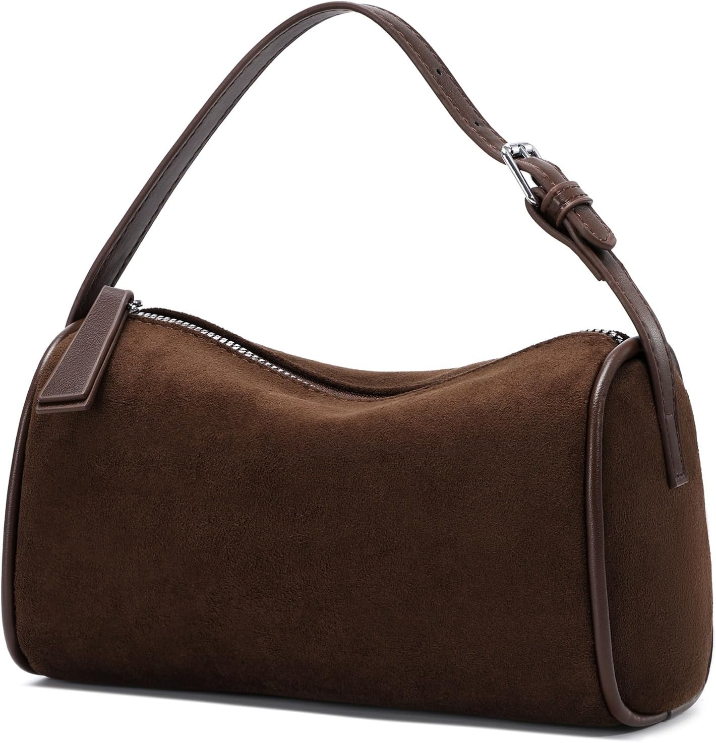 JASGOOD Suede Leather Crossbody Purses Bag for Women Fall Shoulder Handbags | Amazon (US)