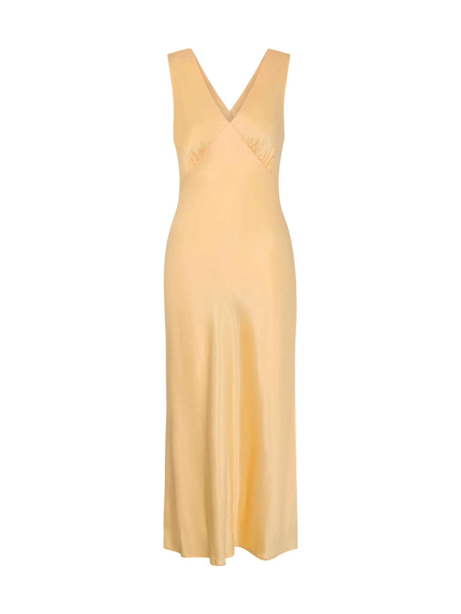 Iris Maxi Dress in Yellow | OMNES | Dresses | Occasion wear | Sustainable & Affordable Clothing |... | OMNES UK