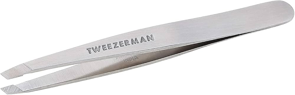 TWEEZERMAN Pinzette (Handgeschliffene, schräge Spitzen, Augenbrauen zupfen, Profi Qualität, ros... | Amazon (DE)
