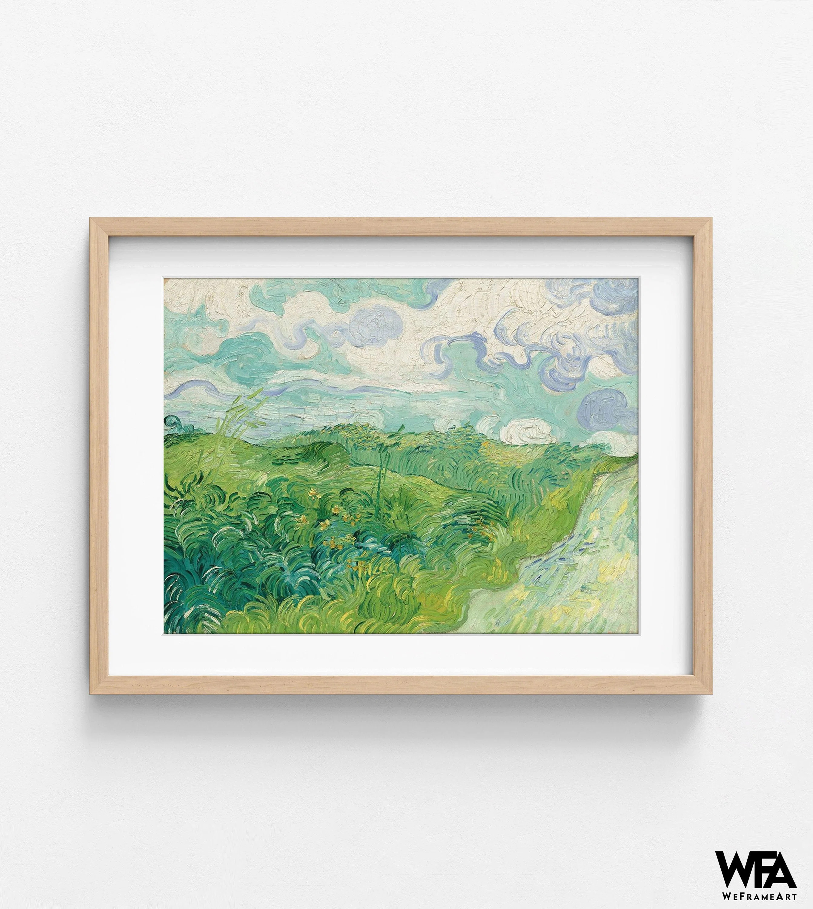 Green Wheat Fields By Vincent Van Gogh, Van Gogh Auvers Print, Auvers Oil Painting Print,Field Wa... | Wayfair North America