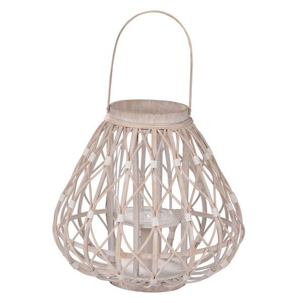 Rattan Lantern, 14.5x14 inches | Bed Bath & Beyond