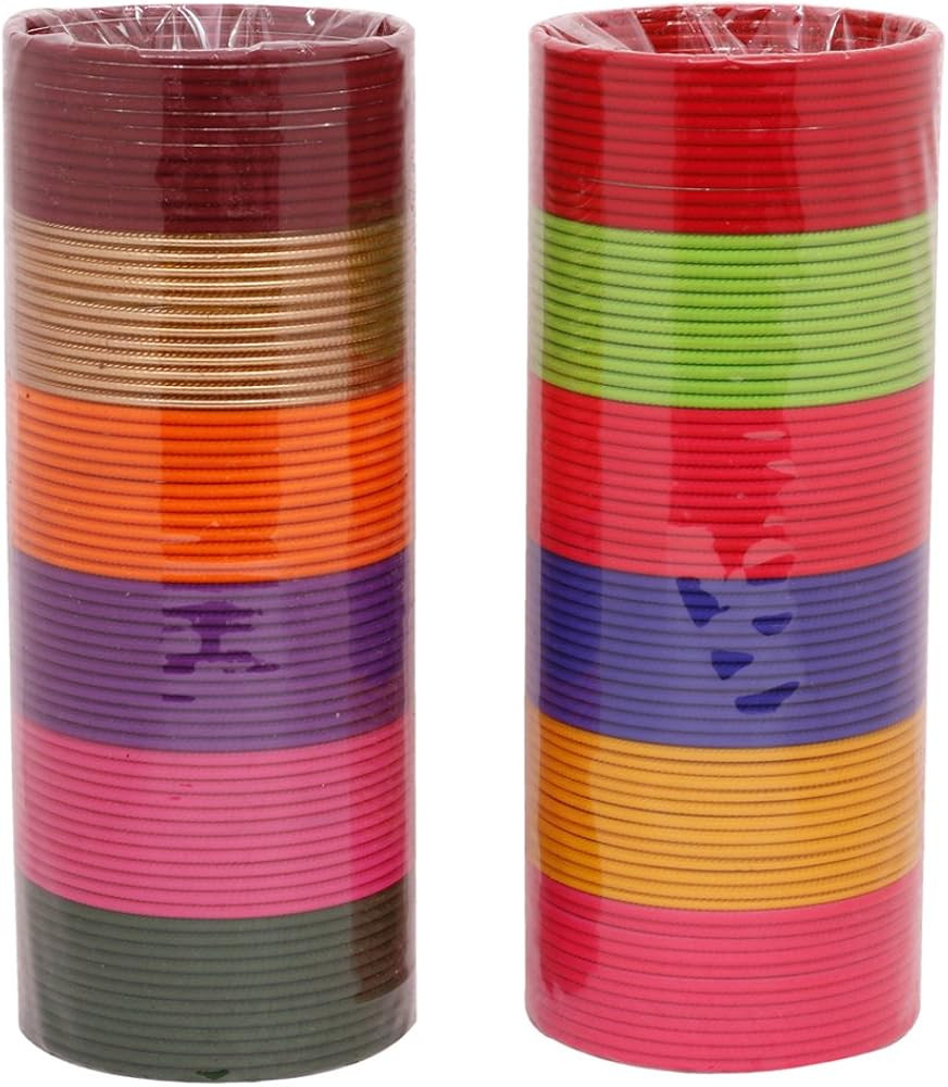 SANARA Indian Traditional Bollywood Gorgeous 144 pcs 12 color bangle box set Bollywood Indian wom... | Amazon (US)