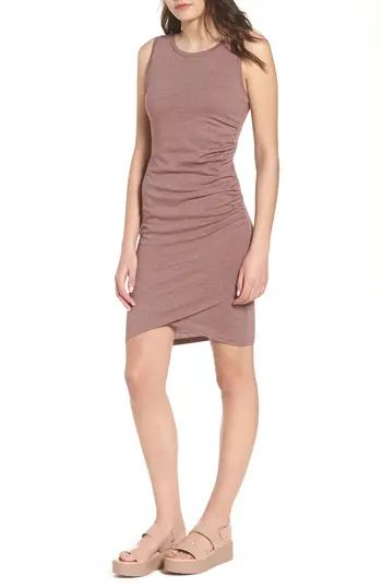 Women's Leith Ruched Body-Con Tank Dress, Size X-Small - Purple | Nordstrom
