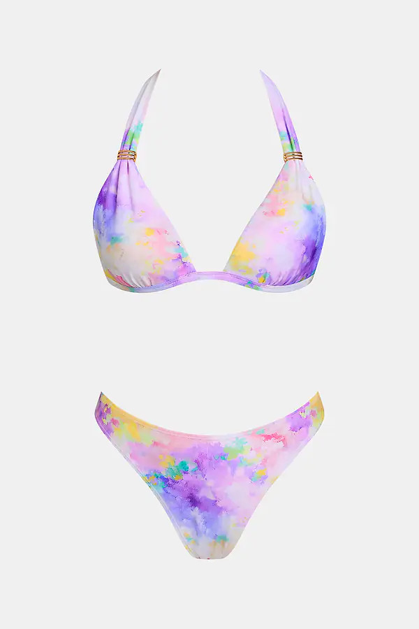 Crème de la Crème Watercolor Bikini Set | Cupshe US