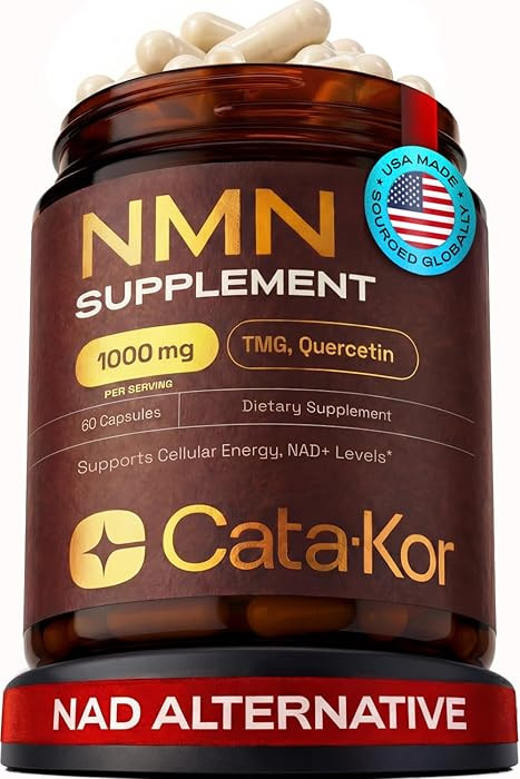 Cata-Kor NMN Supplement – 1000mg Per Serving NAD Resveratrol Supplement with Quercetin | TMG ... | Amazon (US)