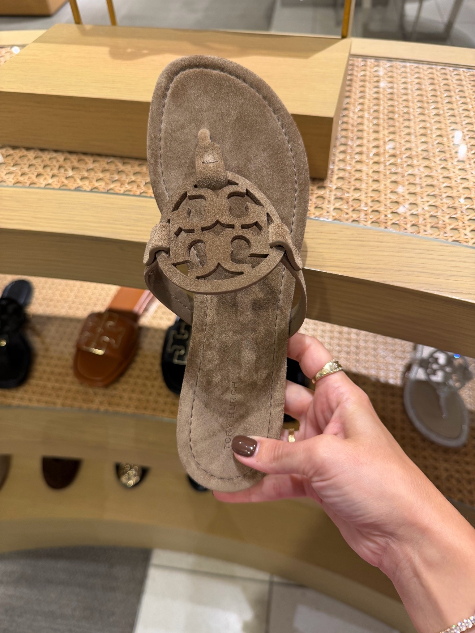 Suede miller sandals!