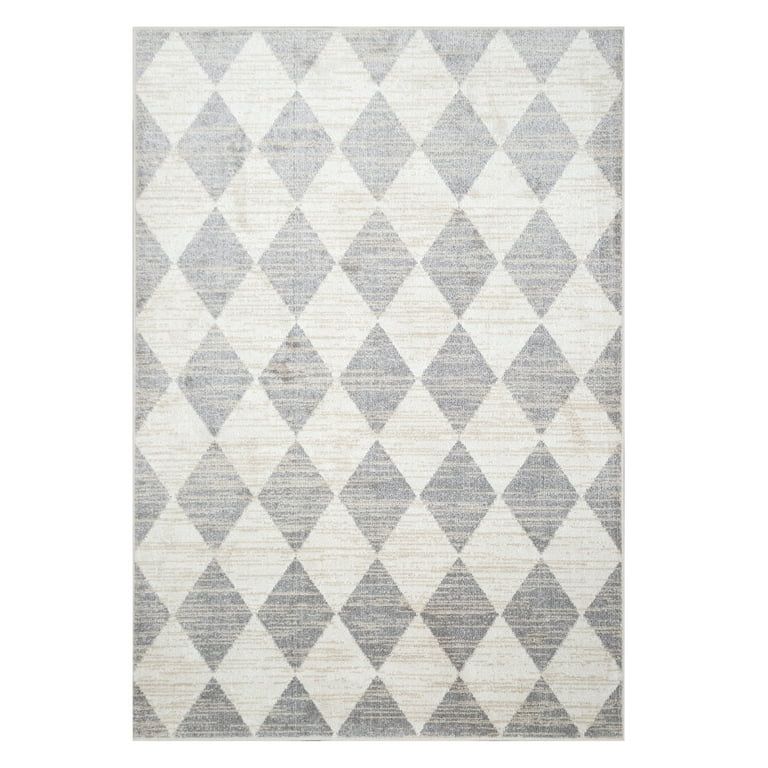 My Texas House Bronwyn 2' X 3' Grey Geometric Area Rug - Walmart.com | Walmart (US)