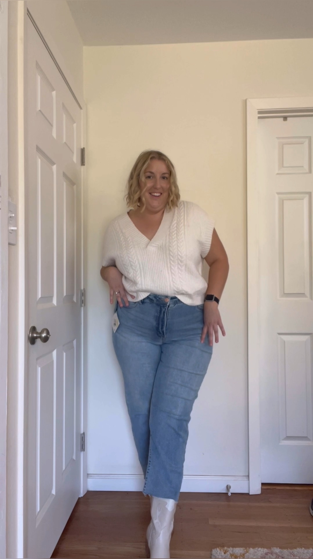 This entire fall outfit is on sale today! Wearing XXL in the sweater vest, and size 17 in the jeans! Also size up half a size in the boots! 

#LTKsalealert #LTKcurves #LTKmidsize