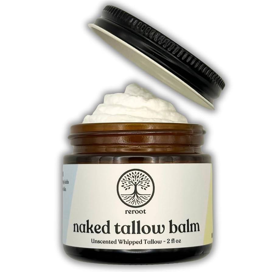 Handmade NAKED TALLOW BALM | 1 Ingredient - 100% Grass Fed Tallow | Whole Body & Face | Whipped &... | Amazon (US)