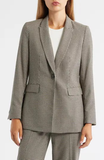 Herringbone One-Button Blazer | Nordstrom