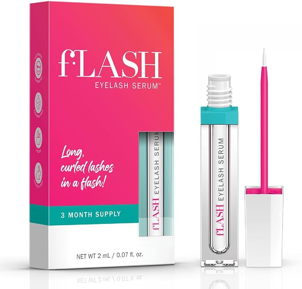 fLASH Eyelash Serum, Serum for Long, Curled Lashes - Enhances and Strengthens Your Natural Lashes... | Amazon (US)