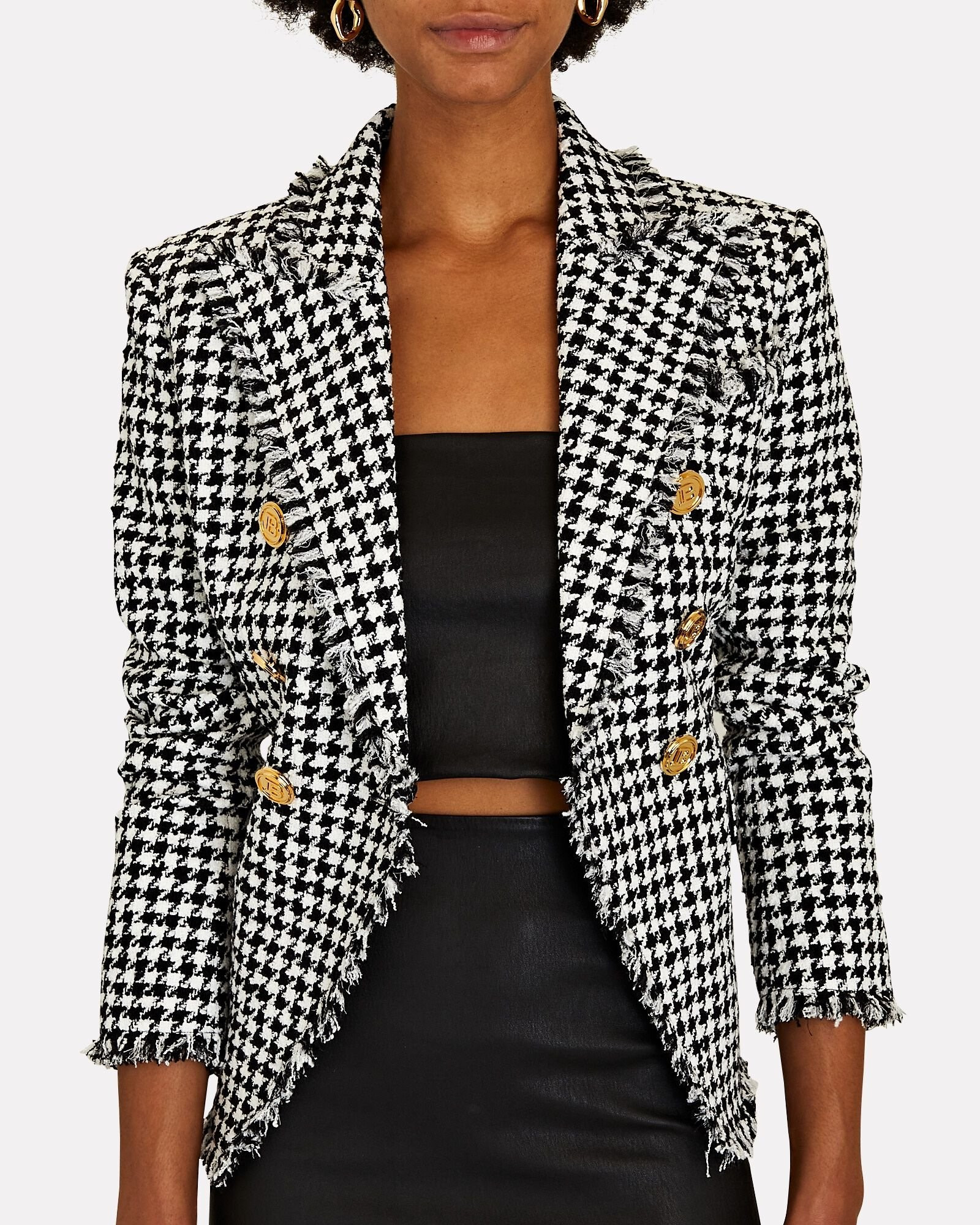 Double-Breasted Tweed Blazer | INTERMIX