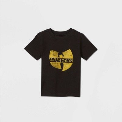 Toddler Boys' Hip Wu Tang Short Sleeve T-Shirt - Black | Target