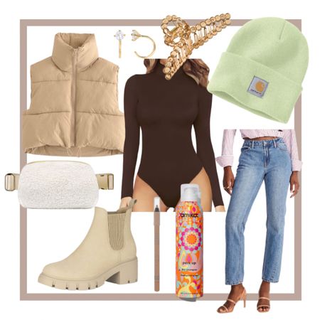 winter outfits don’t have to be dull | we love a good neutral with a pop of color | #winterootd #trendyoutfit #croppedpuffer | #musthavemakeup

#LTKstyletip #LTKSeasonal #LTKunder50