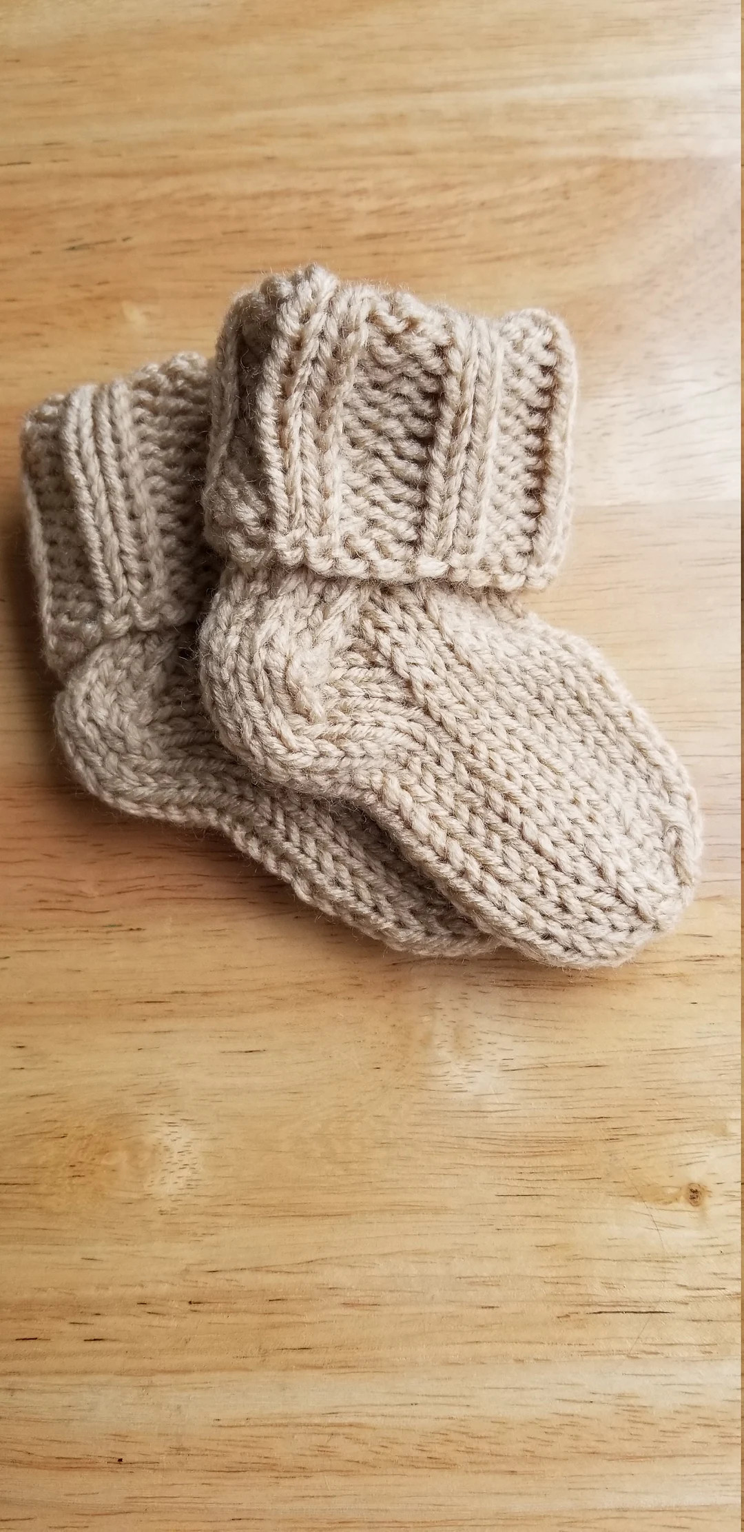Baby Socks/booties (buff), Handcrafted Knit Socks, 3-9 Months, Baby Shower, Baby Gift, Baby Showe... | Etsy (US)