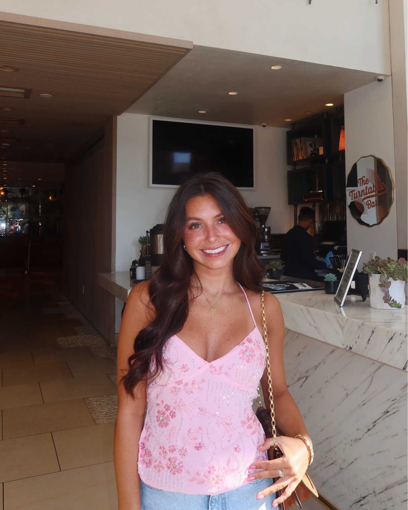 Perfect summer top!! Absolutely love the details, got so many compliments when I wore this in Cali! Tie back is adorable and adjustable! 🩷

#LTKSeasonal #LTKFindsUnder100 #LTKTravel
